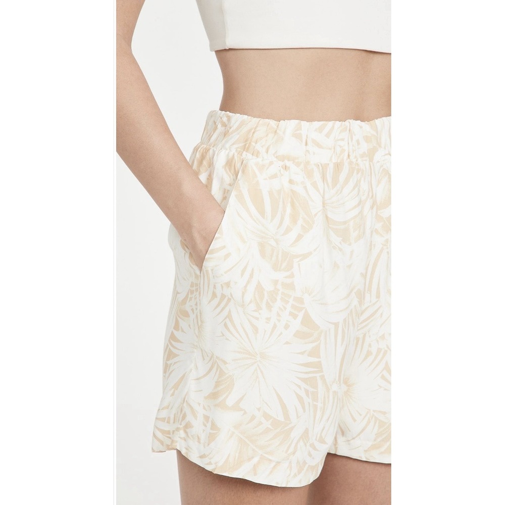 Anine Bing Women Size Medium Candice Shorts‎ Loose Fit High Rise Tropical Yellow
